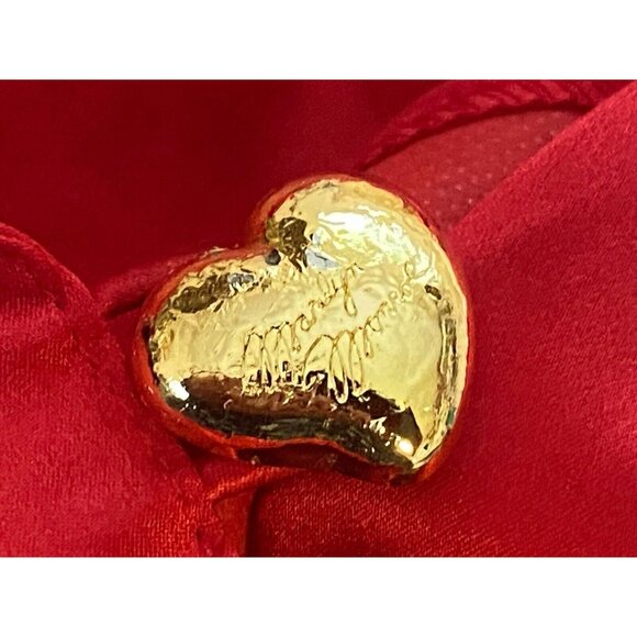 Vintage Marilyn Monroe By Warners 100% Silk Red Robe Pajama Women's‎ Medium NWOT - Picture 3 of 16